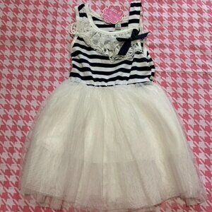 Striped Dress with Tutu skirt